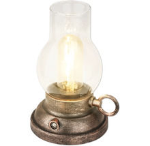 Dekorativ bordslampa med glaskropp och LED-lampa