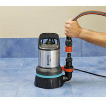 Gardena smutsvattenpump ansluter en slang