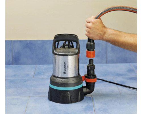 Gardena smutsvattenpump ansluter en slang