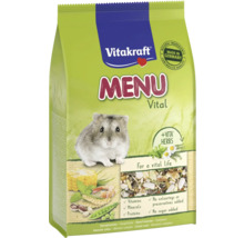 Förpackning med Vitakraft Menu Vital dvärghamsterfoder