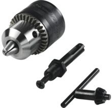 Borrfoder med adapter och chucknyckel