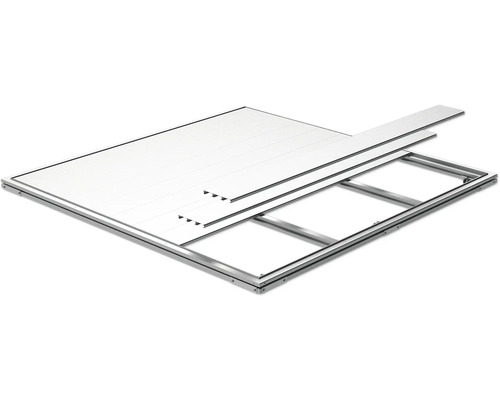 Aluminiumgrundram med exakt passande väggelement