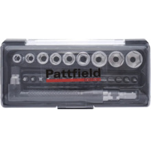 Pattfield hylsnyckelsats i väska