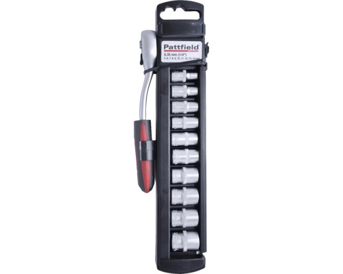 Pattfield hylsnyckelsats 6,35 millimeter