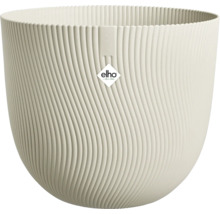 Blomkruka med vertikal ribbdesign och Elho-logotyp