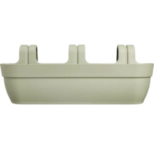 Balkonglåda av plast med fäste för montering på räcket