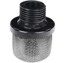 Filter med gänga och metallsil