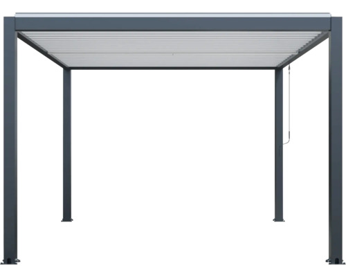 Fristående pergola med lamelltak
