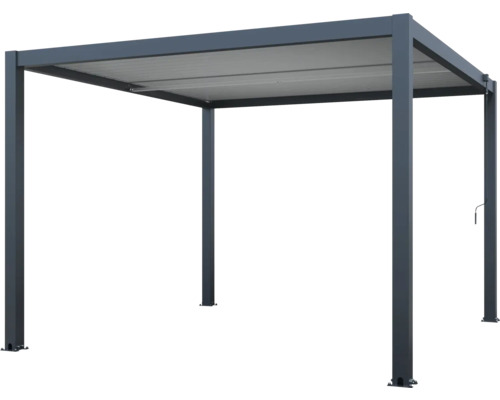 Fristående terrassmarkis med lamelltak