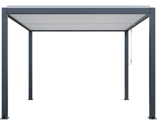 Fristående terrassmarkis med lamelltak