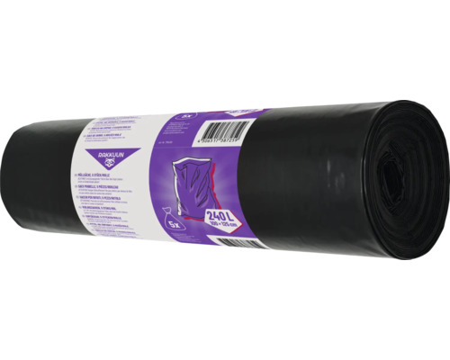Rulle sopsäckar, 240 liter, 5 stycken