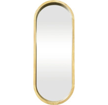 Oval spegel med träram