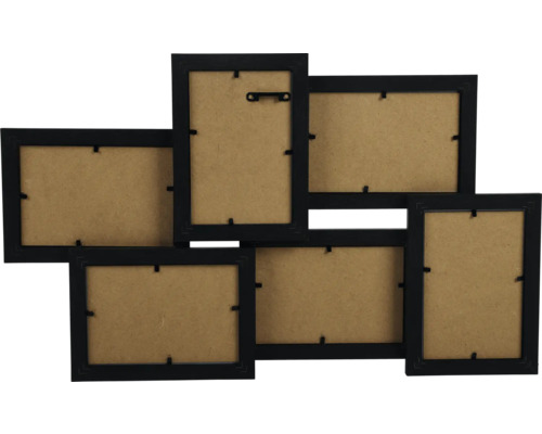 Multipel fotoram för sex foton