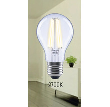 Klar LED-lampa med 2700K färgtemperatur