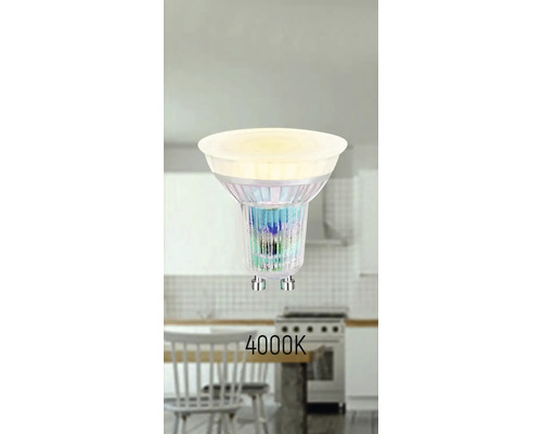 GU10 LED-lampa med 4000 kelvin ljusfärg