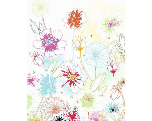 Illustration av olika blomstermönster