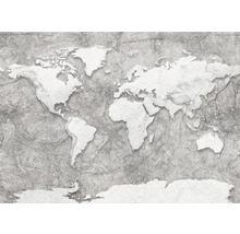 Världskarta på texturerad bakgrund
