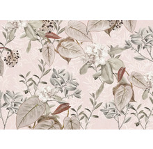 Dekorativ tapet med blommigt växtmönster