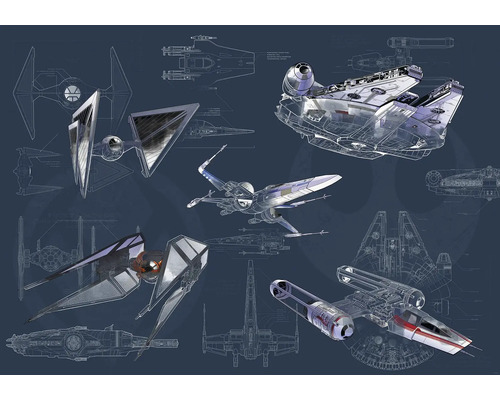 Illustration av Star Wars rymdskeppsdesign