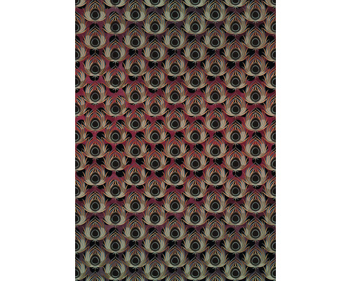 Tapet med påfågelfjäder mönster