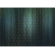 Grafiskt mönster med geometriska former på texturerad bakgrund