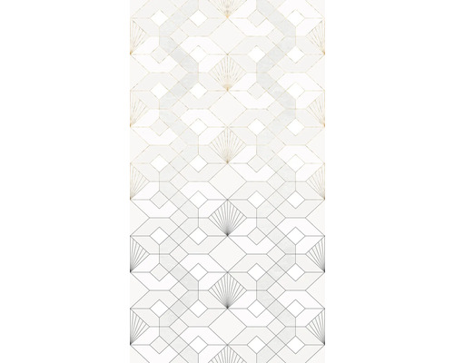 Tapet med geometriskt mönster och fläktdesign