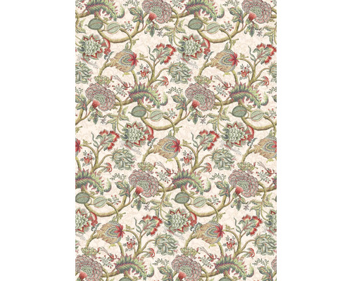 Tapet med blom- och växtmönster