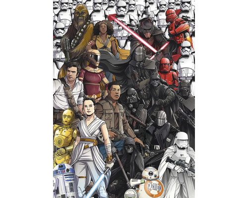 Illustration av olika Star Wars-karaktärer