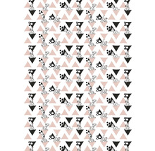 Mönster med dalmatinermotiv och trianglar