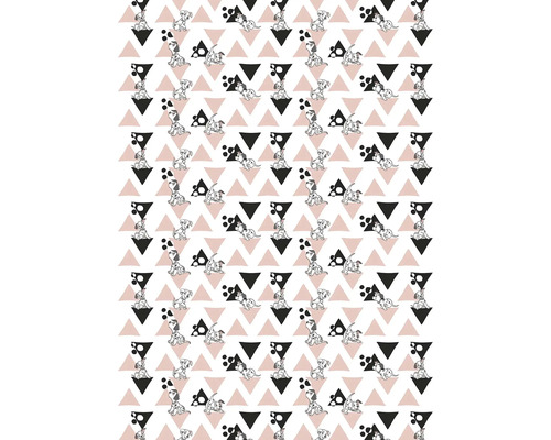 Mönster med dalmatinermotiv och trianglar