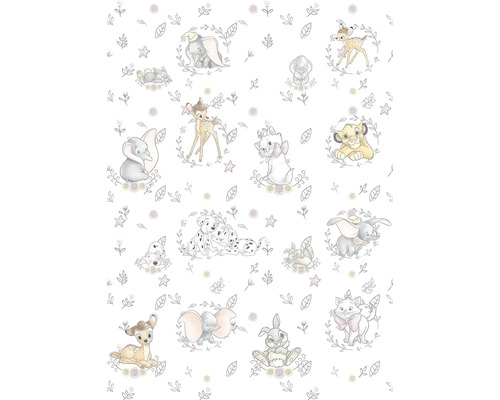 Tapet med Disney-motiv av Dumbo, Bambi, Marie, Simba och dalmatiner