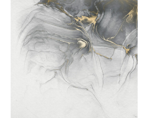 Abstrakt illustration med marmoreffekt i grått och guld