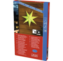 Förpackning av en självlysande stjärna för hängande montering, utan kabel