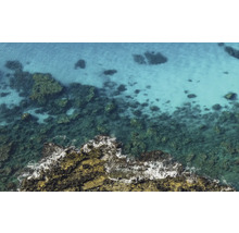 Flygfoto av klippor i havet