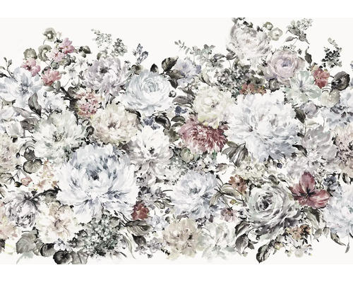 Blommönster med rosor och pioner