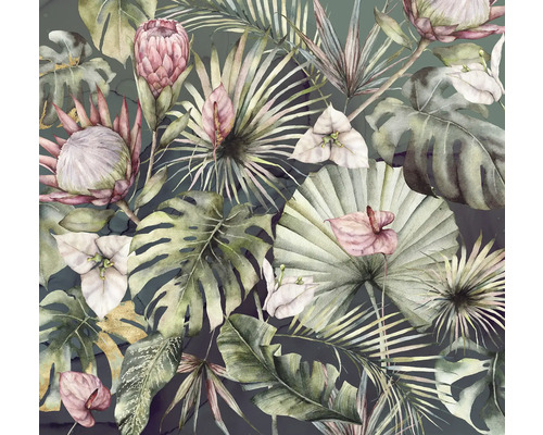Illustration av olika tropiska växter