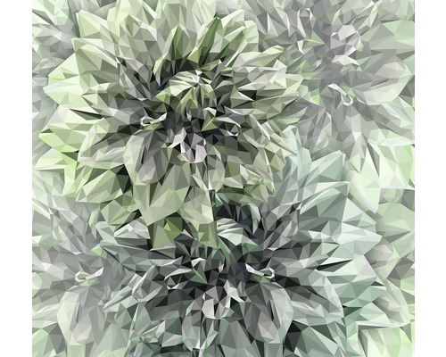 Abstrakt representation av en dahlia med geometriska former