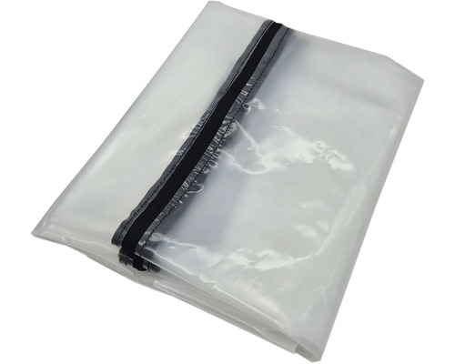 Transparent skyddshölje med dragkedja