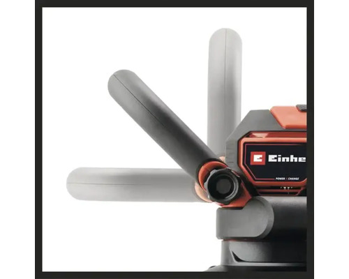 Detaljbild av en lampa med justerbart handtag