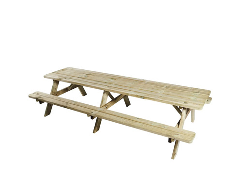 Ölbordsset i trä med bord och bänkar