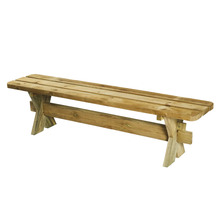 Träbänk för trädgården