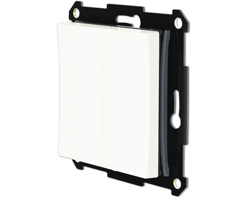 Dubbel strömbrytare med monteringsram