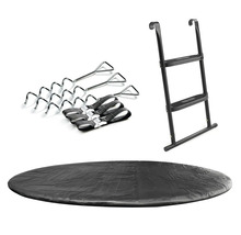 Trampolintillbehörsset med skydd, stege och markankare