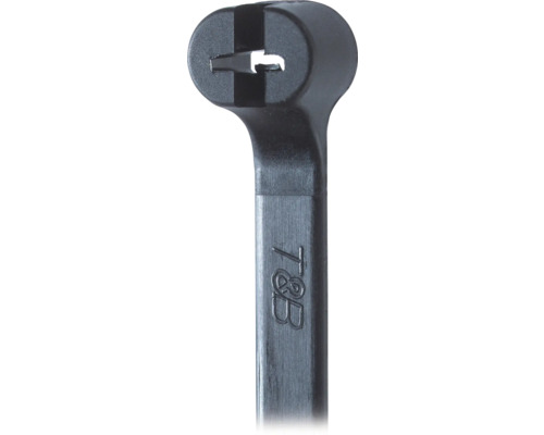 Buntband TY-RAP Ståltunga svart 92x2,4mm Kabelband med T och B-logotyp
