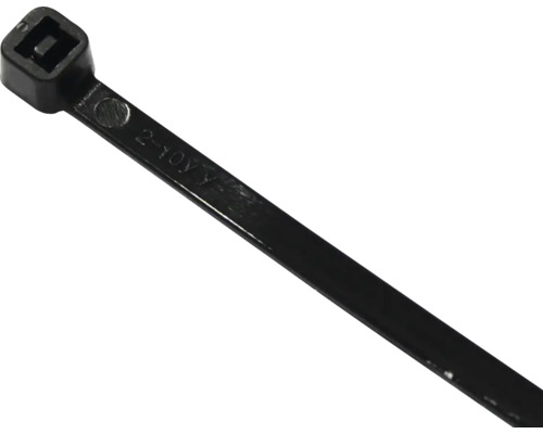 Buntband NEMIQ Plasttunga svart 368x7.6mm 50st Svart buntband