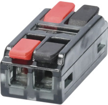 Skruvfri kopplingsplint med två anslutningar