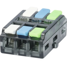 Trippel Wago-klämma för elektriska anslutningar