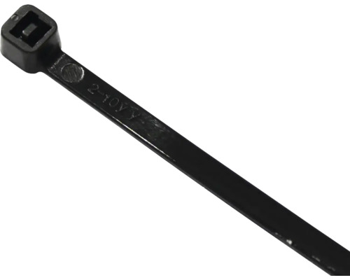 Buntband NEMIQ Plasttunga svart 186x4,8mm Kabelband av plast