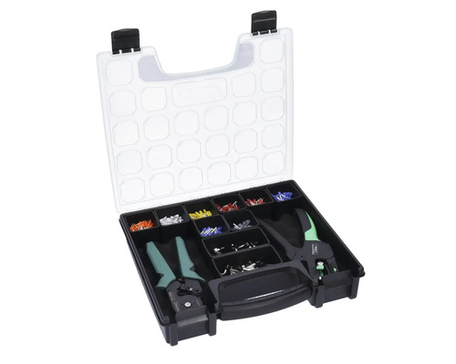 Ändhylstång och ändhylsor i en verktygslåda