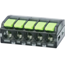 Femfaldig Wago-plint för elektriska ledningar